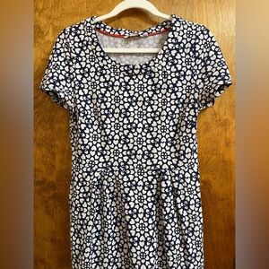 Boden navy heart dress